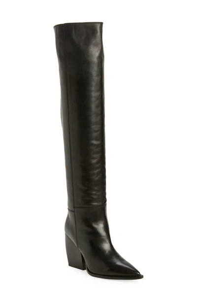 Shop Allsaints Reina Over The Knee Boot In Black