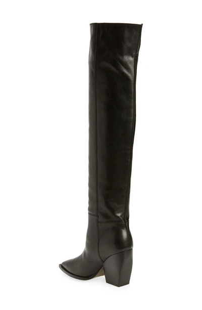 Shop Allsaints Reina Over The Knee Boot In Black