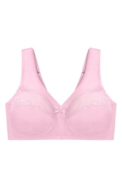 Shop Glamorise Magiclift® Moisture Control Bra In Pink Heather