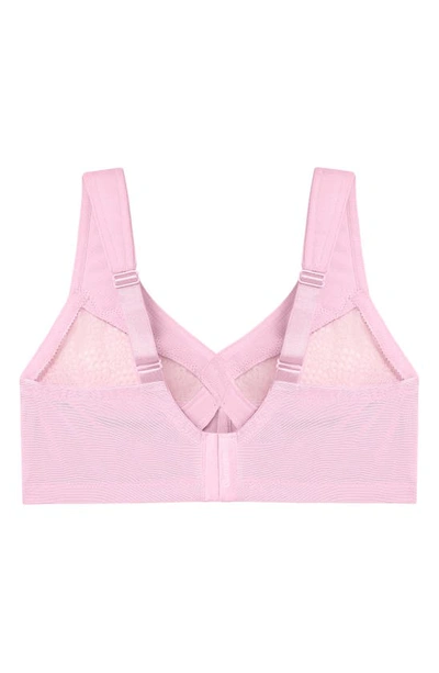 Shop Glamorise Magiclift® Moisture Control Bra In Pink Heather