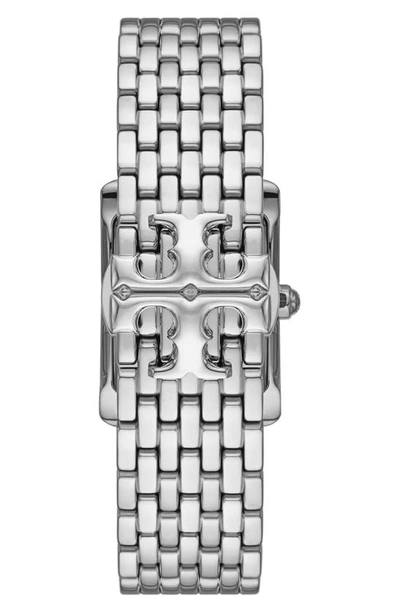 Shop Tory Burch The Eleanor Bracelet Watch, 25mm X 34mm In Silver