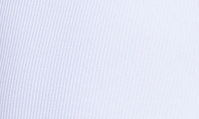 L'agence Womens Ribbed Cotton Stretch Bodysuit In White