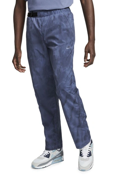 Shop Nike Sportswear Tech Pack Woven Nylon Pants In Blue/ Gridiron/ Black