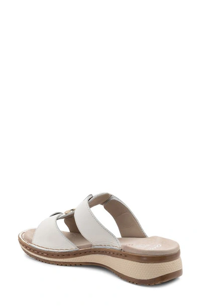 Shop Ara Herra Slide Sandal In Cream Calf