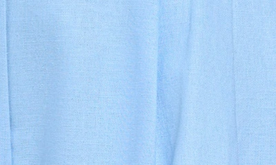 Shop Dkny Linen Blend Shorts In Frosting Blue
