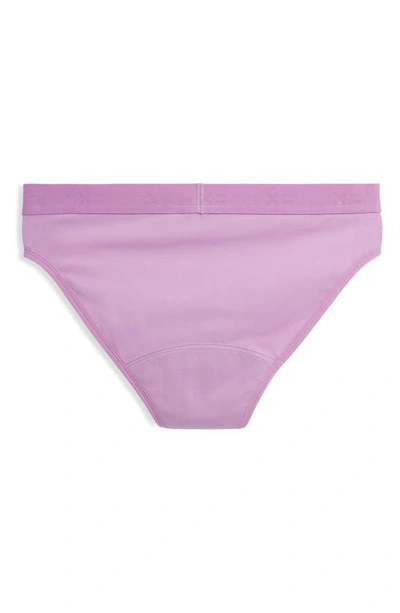 Shop Tomboyx First Line Stretch Cotton Period Bikini In Sugar Violet