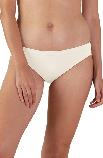 Shop Bravado Designs 3-pack Mid Rise Seamless Maternity Panties In Antique White