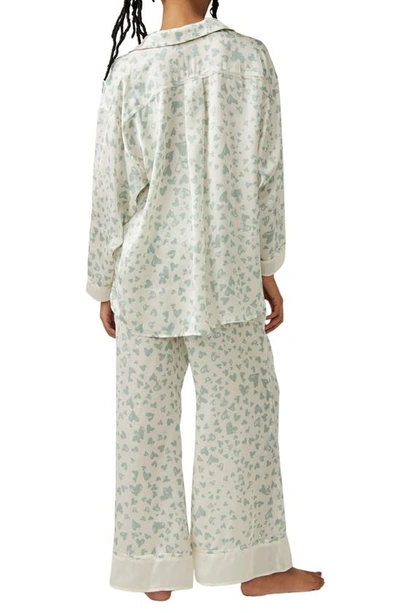 Shop Free People Dreamy Days Print Pajamas In Ivory Combo