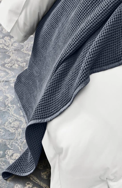 Boll & Branch Organic Waffle Bed Blanket In Mineral
