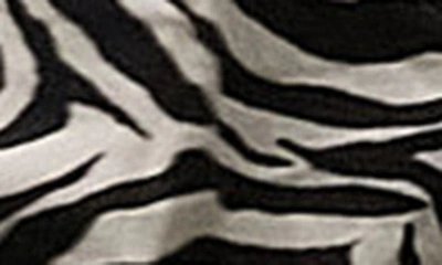Shop Topshop Slouchy Zebra Print Trousers In Black/white