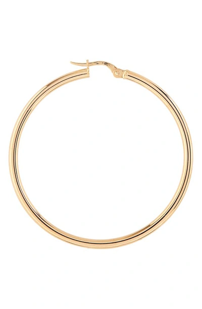 Roberto Coin Medium 18k Yellow Gold Hoop Earrings In Yellow