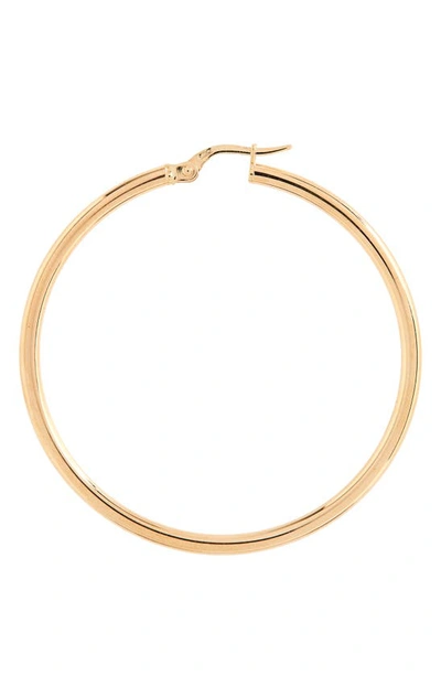 Roberto Coin Medium 18k Yellow Gold Hoop Earrings In Yellow