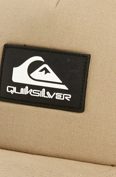 Quiksilver Omnipotent Baseball Cap In Olive Gray