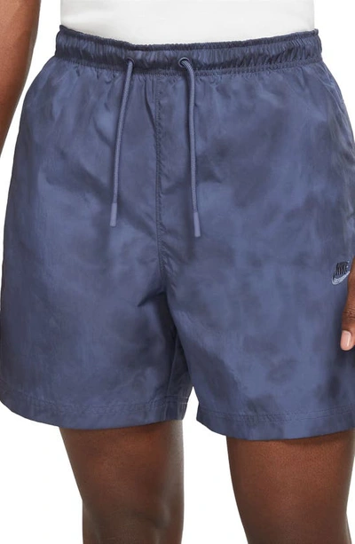 Shop Nike Sportswear Tech Pack Nylon Shorts In Diffused Blue/ Gridiron