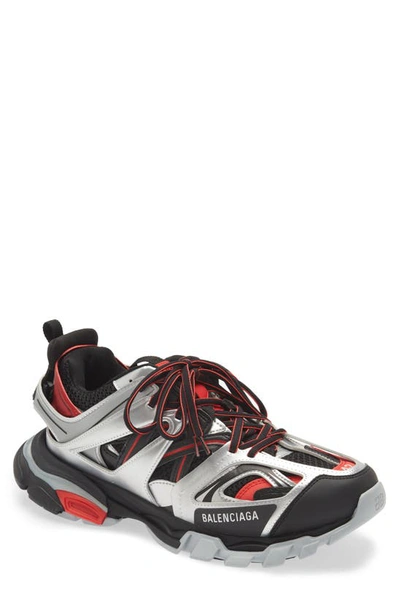 Shop Balenciaga Track Sneaker In Black/ Red/ White/ Silver