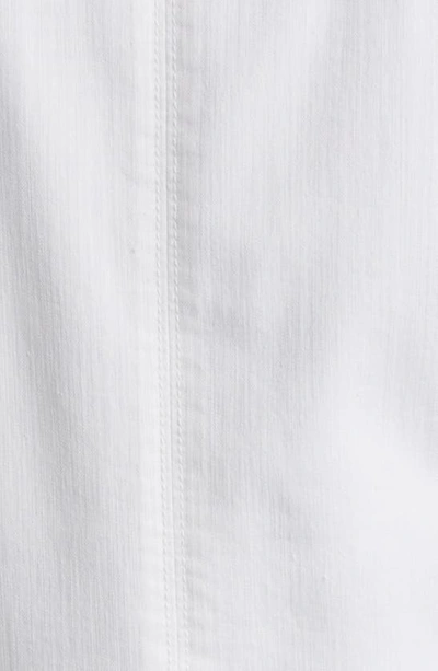 Wit & Wisdom Peplum Denim Jacket In Optic White