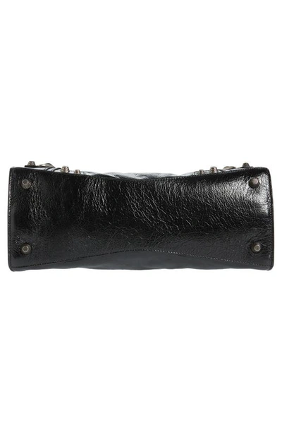 Shop Balenciaga Small Neo Cagole Leather Shoulder Bag In Black