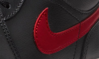 Shop Jordan Air  1 Low Sneaker In Black/ Gym Red/ Sail