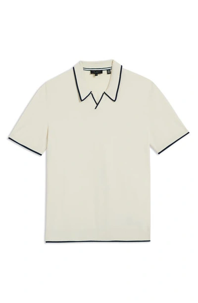 Shop Ted Baker Stortfo Stretch Polo In Stone