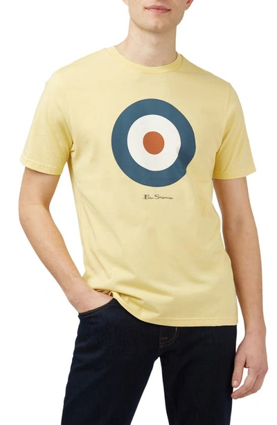 Shop Ben Sherman Target Organic Cotton Graphic T-shirt In Lemon