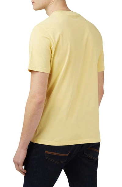 Shop Ben Sherman Target Organic Cotton Graphic T-shirt In Lemon