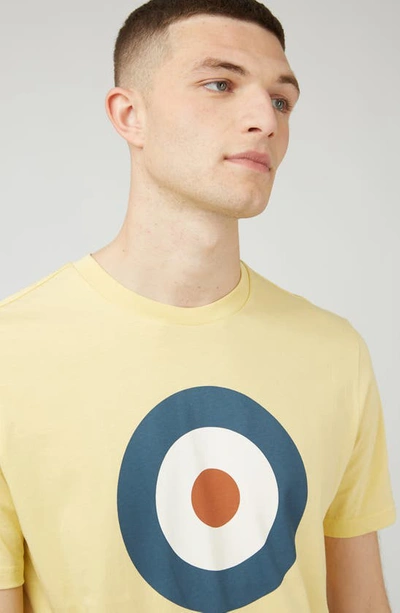 Shop Ben Sherman Target Organic Cotton Graphic T-shirt In Lemon