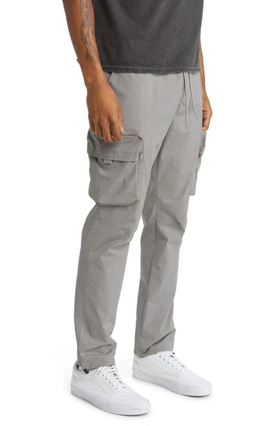 Shop Pacsun Silas Slim Fit Cargo Pants In Brushed Nickle