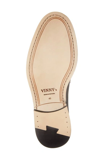 Shop Vinny's Townee Penny Loafer In Black/ White/ Burgundy