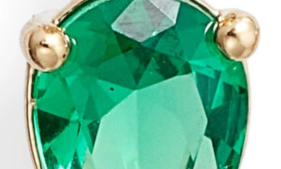 Shop Nadri Emerald Isle Cubic Zirconia Drop Earrings In Gold/ Green