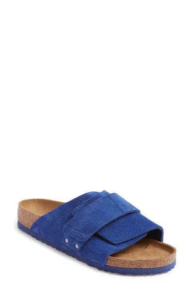 Shop Birkenstock Kyoto Desert Slide Sandal In Indigo Blue