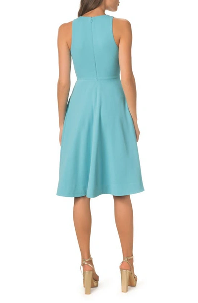 Shop Dress The Population Catalina Fit & Flare Cocktail Dress In Turquoise Sea