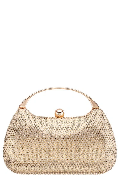 Shop Nina Brando Clutch In Gold Met