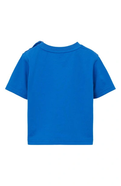 Shop Burberry Kids' Cedar College Graphic T-shirt In Canvas Blue