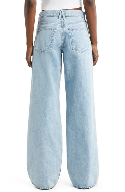 Slvrlake Mica Low-rise Wide-leg Organic Jeans In Clear Skies