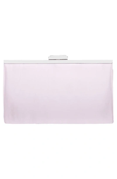 Nina Ophelia Frame Clutch In Rose Mist