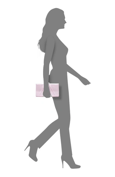 Nina Ophelia Frame Clutch In Rose Mist