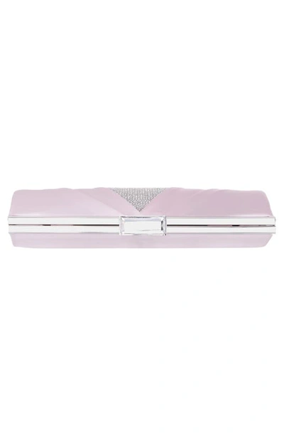 Nina Ophelia Frame Clutch In Rose Mist