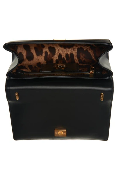 Dolce & Gabbana Dolce&gabbana Devotion Logo Heart Lambskin Crossbody Bag In Black