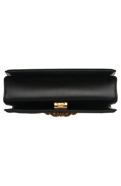 Dolce & Gabbana Dolce&gabbana Devotion Logo Heart Lambskin Crossbody Bag In Black
