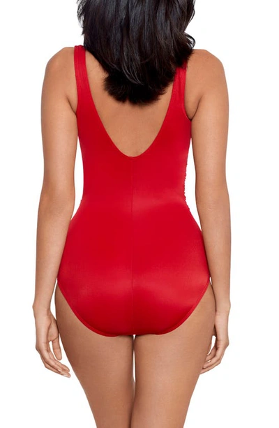 Miraclesuit Rock Solid Cherie One-piece Swimsuit In Cayenne Red
