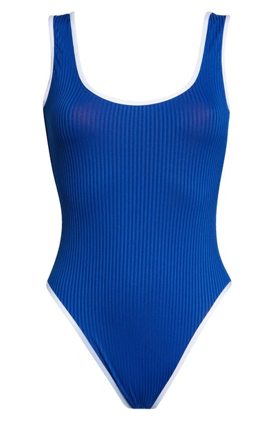 Shop Vitamin A ® Reese Reversible One-piece Swimsuit In Reversible Lagoon Ecorib