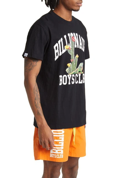 Shop Billionaire Boys Club Desert Logo Cotton Graphic T-shirt In Black
