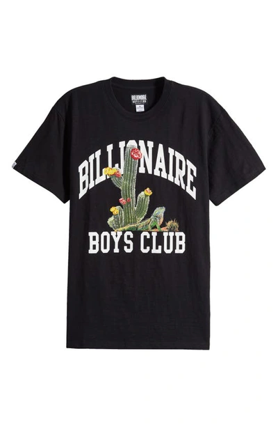 Shop Billionaire Boys Club Desert Logo Cotton Graphic T-shirt In Black