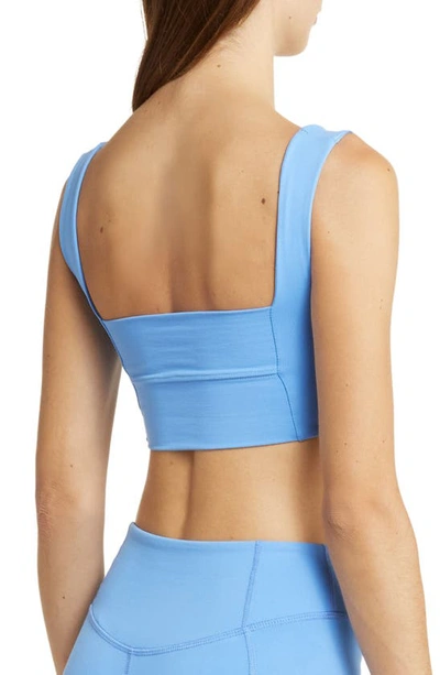 Shop Solely Fit Movement Performance Sports Bra In Maya Blue