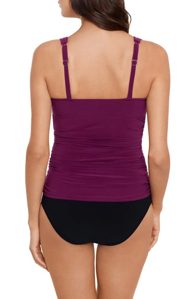 Shop Magicsuit ® Dani Solid Underwire Tankini Top In Jam