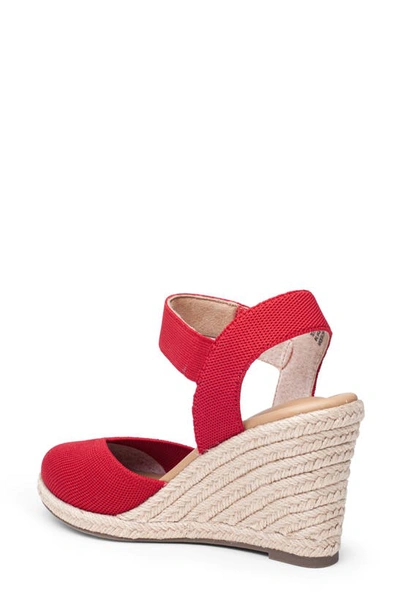 Shop Me Too Blair Espadrille Wedge Sandal In Red Mesh