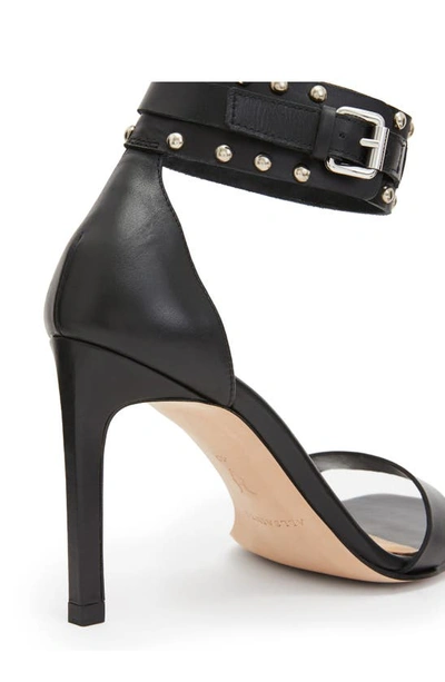 Shop Allsaints Alma Stud Ankle Strap Sandal In Black