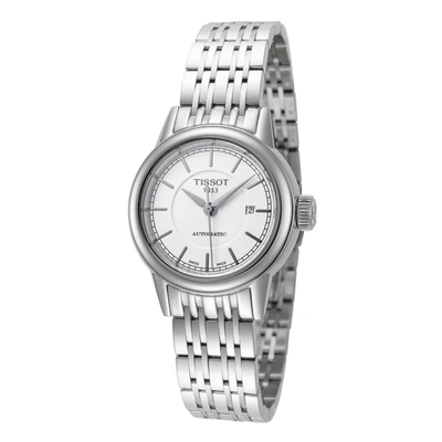 Shop Tissot Women's Carson 29.5mm Automatic Watch In Silver