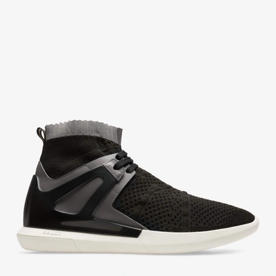 Bally Avallo Men's 6221329 Black Leather/fabric Sneakers In Multi