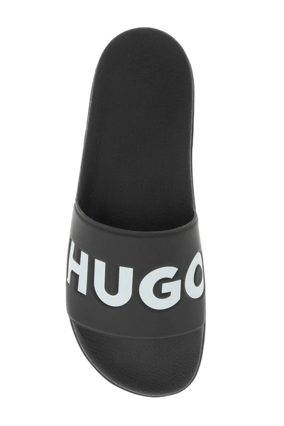 Shop Hugo Logo Band Slides